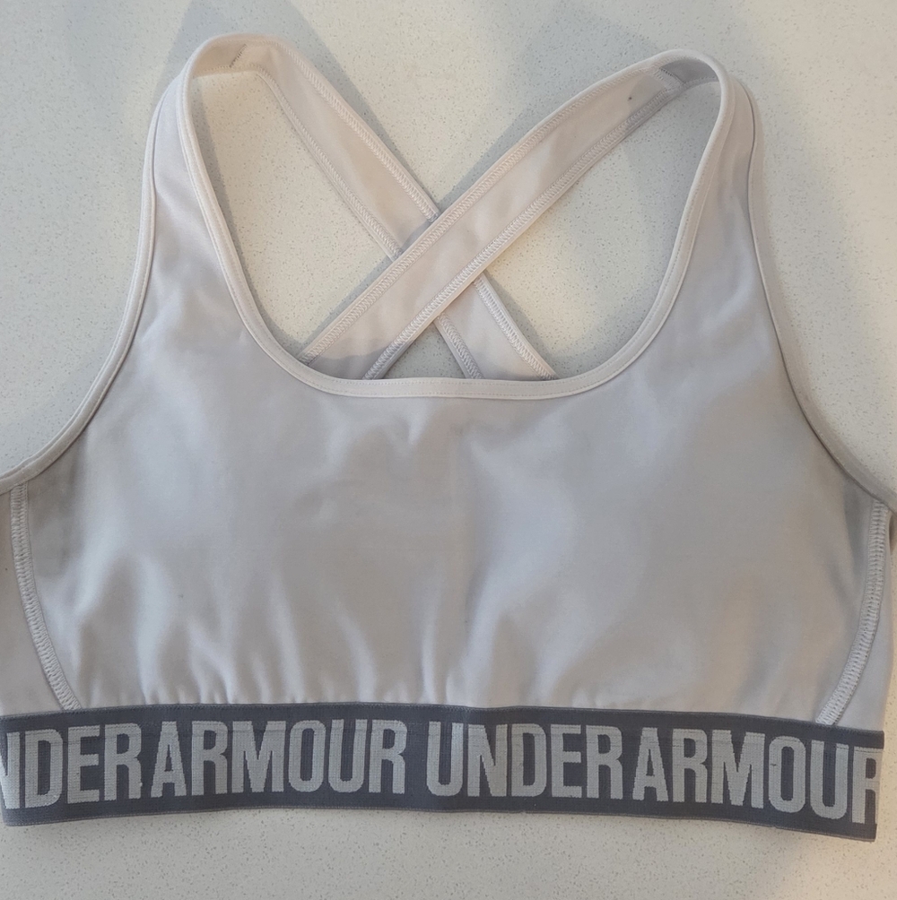 Under Armour Women's Light Pink Crossback Sports Bra
